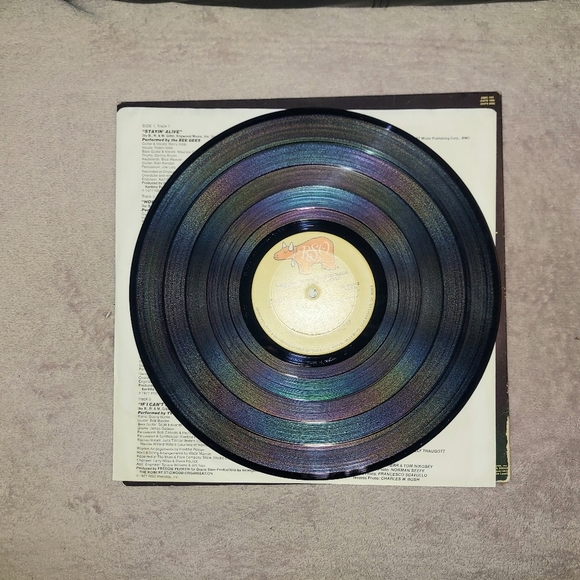 VINTAGE 1977 SATURDAY NIGHT FEVER THE ORIGINAL MOVIE SOUNDTRACK LP VINYL RECORD - Picture 8 of 9